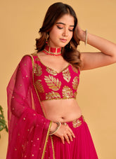 Charming Lehenga Choli of Georgette in Pink